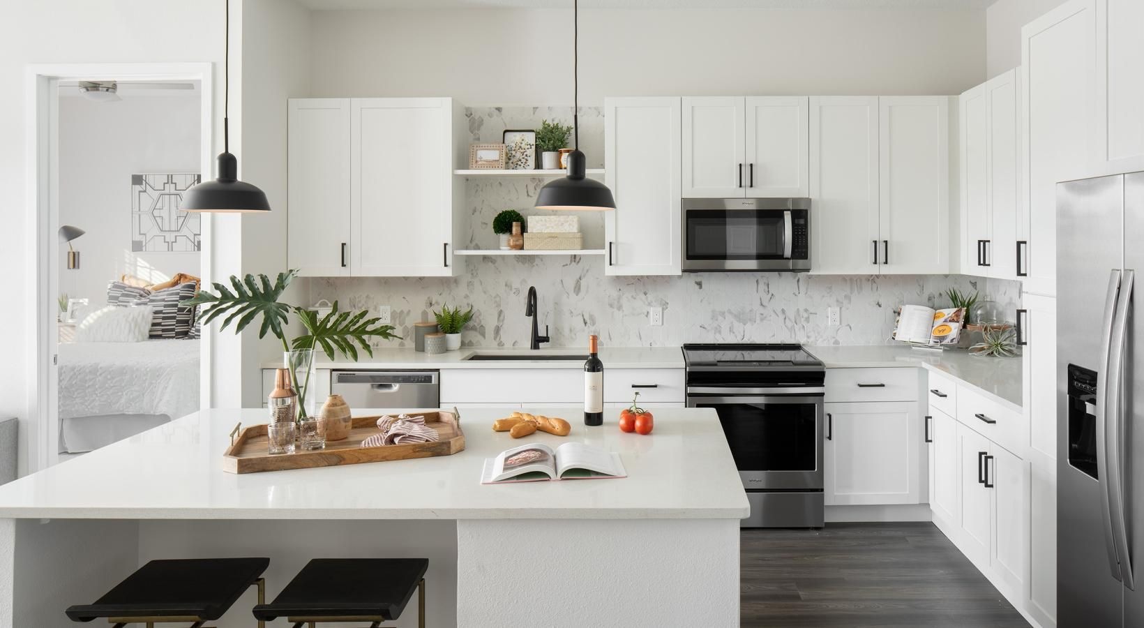 The essence of exceptional living a kitchen with white cabinets